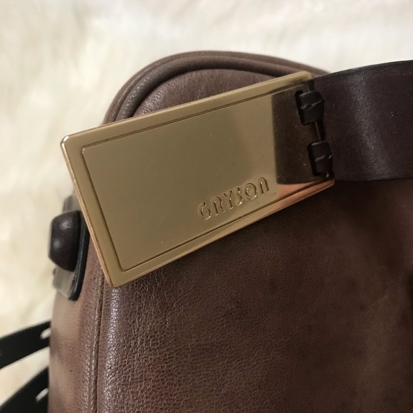 Joy Gryson taupe leather crossbody bag - Picture 3 of 6